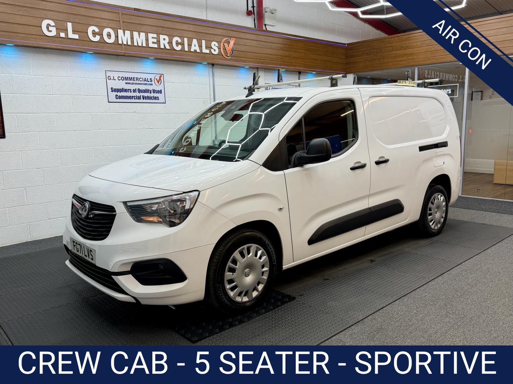 2022 Vauxhall Combo 1.5 Turbo D 2300 Sportive Crew Van Double Cab 4dr Diesel Manual L2 Euro 6 (100 ps) - Image 1